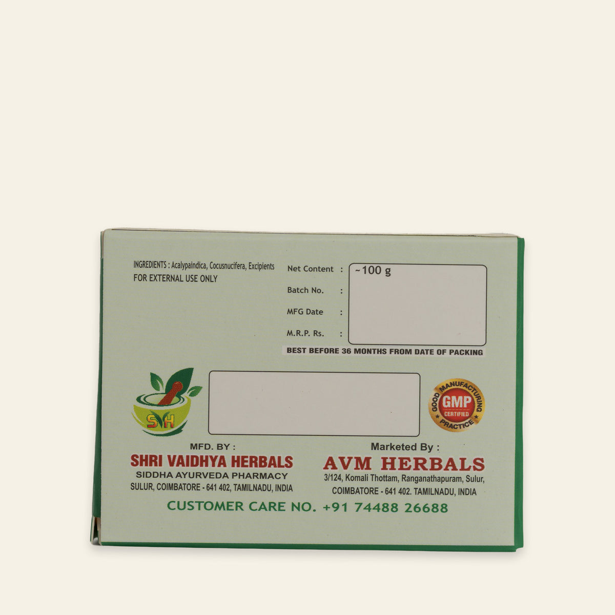 Vasigara Kuppaimeni Herbal Soap