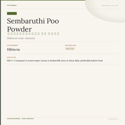 Sembaruthi Poo Powder (Hibiscus Flower)