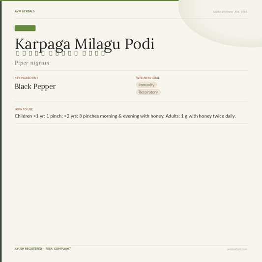 Karpaga Milagu Podi (Children's Pepper Formula)