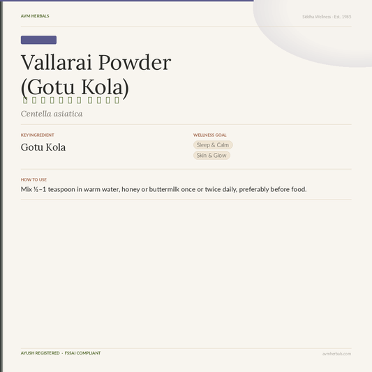 Vallarai Powder (Gotu Kola)