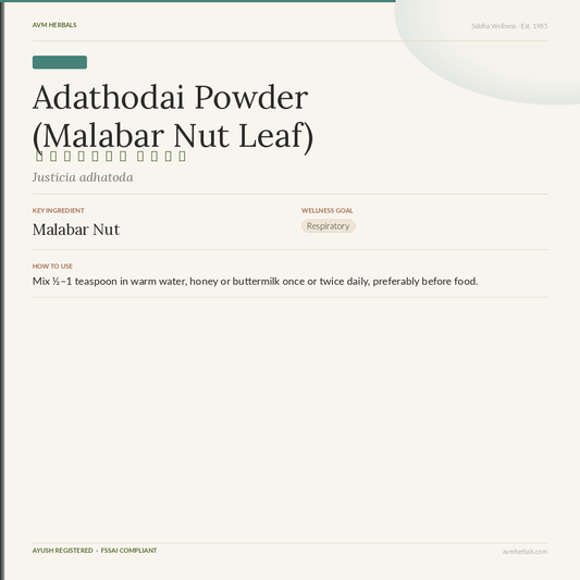 Adathodai Powder (Malabar Nut Leaf)