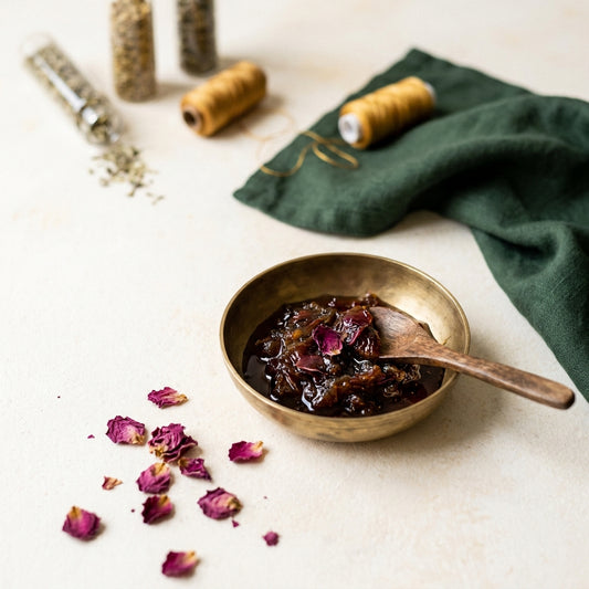 Roja Gulkand (Rose Petal Preserve) — botanical