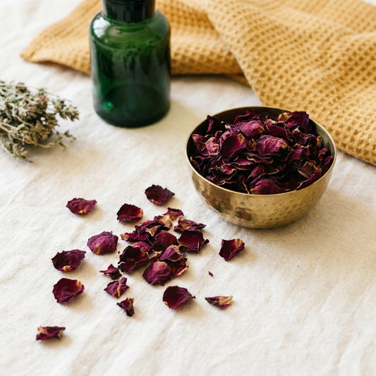 Dried Rose Petals — Whole — botanical
