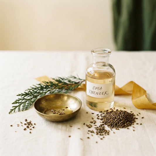 Oma Theneer — Ajwain Water — botanical